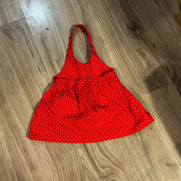 La marque est “Cooper key”. Taille 3/3t. Robe rouge avec fraise fait 100% coton - Picture 2 of 2